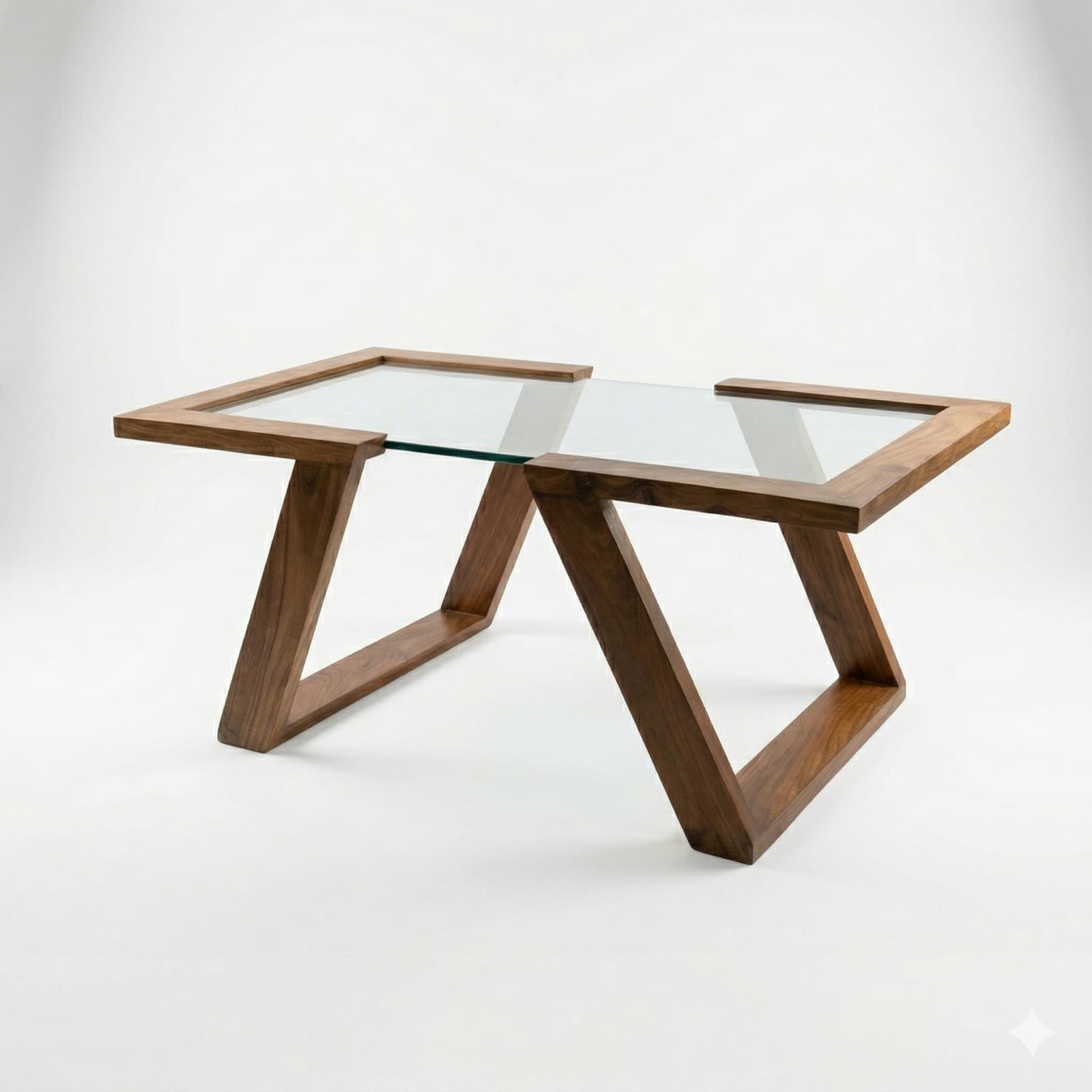 Sheesham Glass Coffee Table